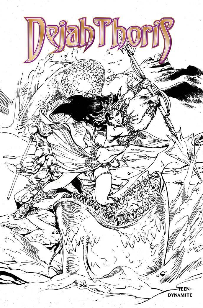 DEJAH THORIS WINTERS END ONE SHOT 11 COPY CASTRO B&W FOC INC