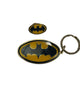 VINTAGE BATMAN METAL KEYCHAIN AND PIN SET