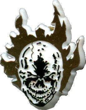 VINTAGE GHOST RIDER PLASTIC SKULL PIN (1993)