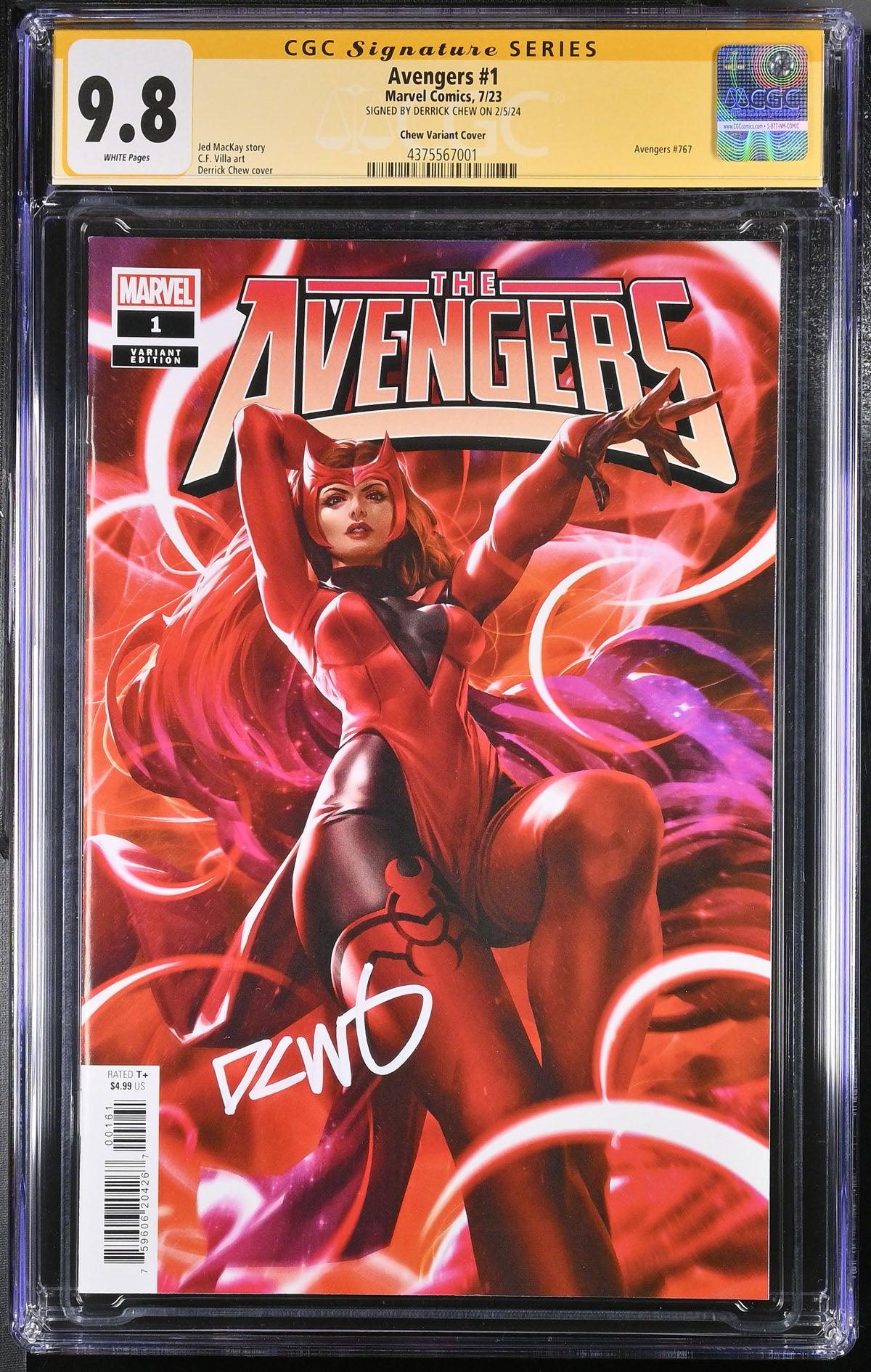 CGC AVENGERS VOL 8 #1 CHEW VARIANT (9.8) SIGNATURE SERIES - SIGNED BY DERRICK CHEW - Kings Comics