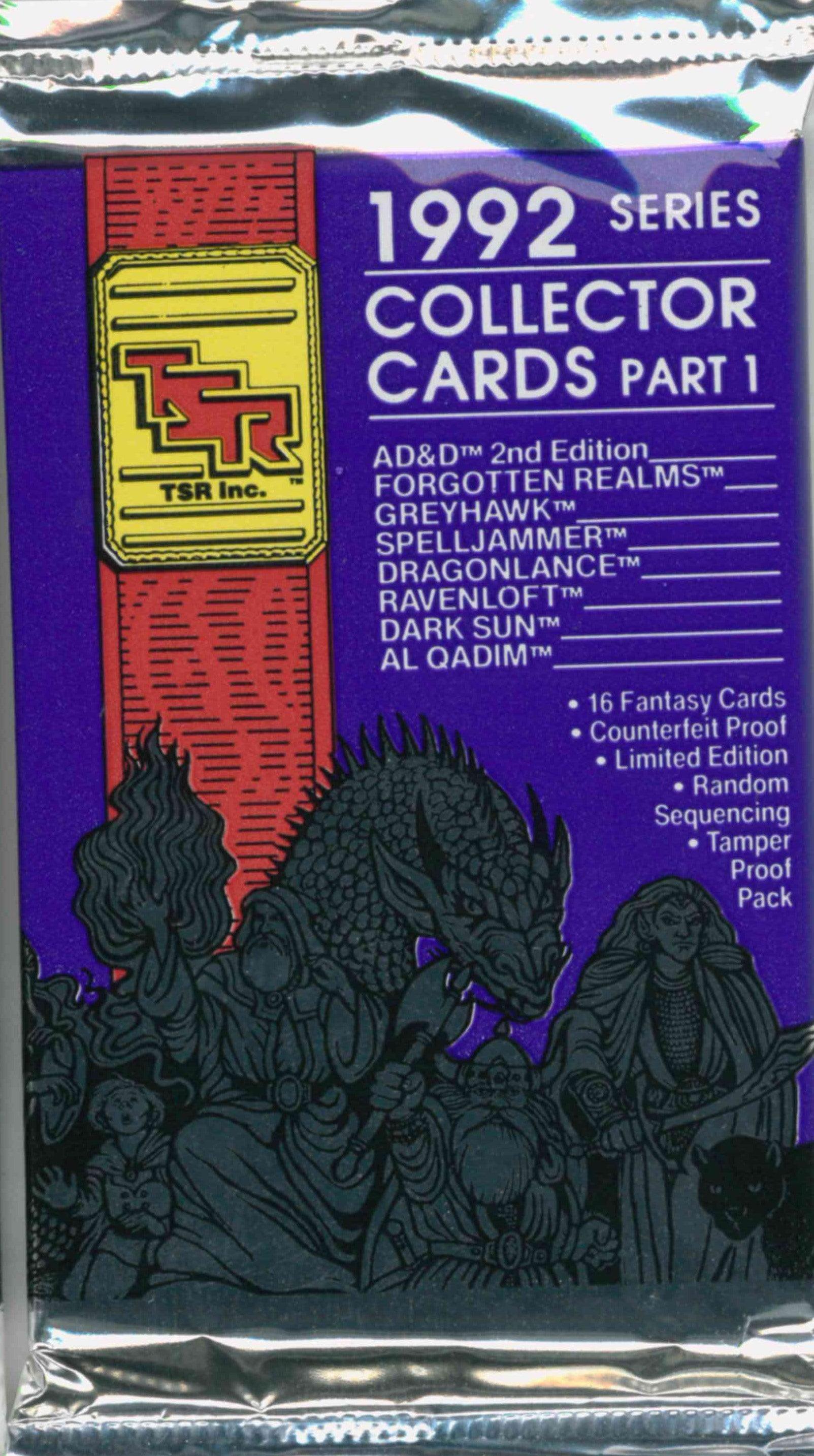 1992 ADVANCED DUNGEONS AND DRAGONS FANTASY COLLECTOR CARDS SERIES 2 PACK - Kings Comics