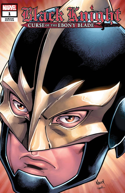 BLACK KNIGHT CURSE EBONY BLADE #1 NAUCK HEADSHOT VAR