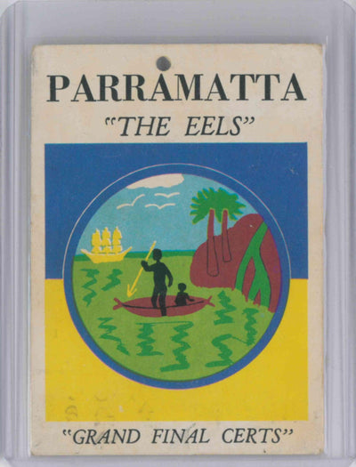 1968 SCANLENS RUGBY LEAGUE PARRAMATTA EELS CREST LOGO EMBLEM
