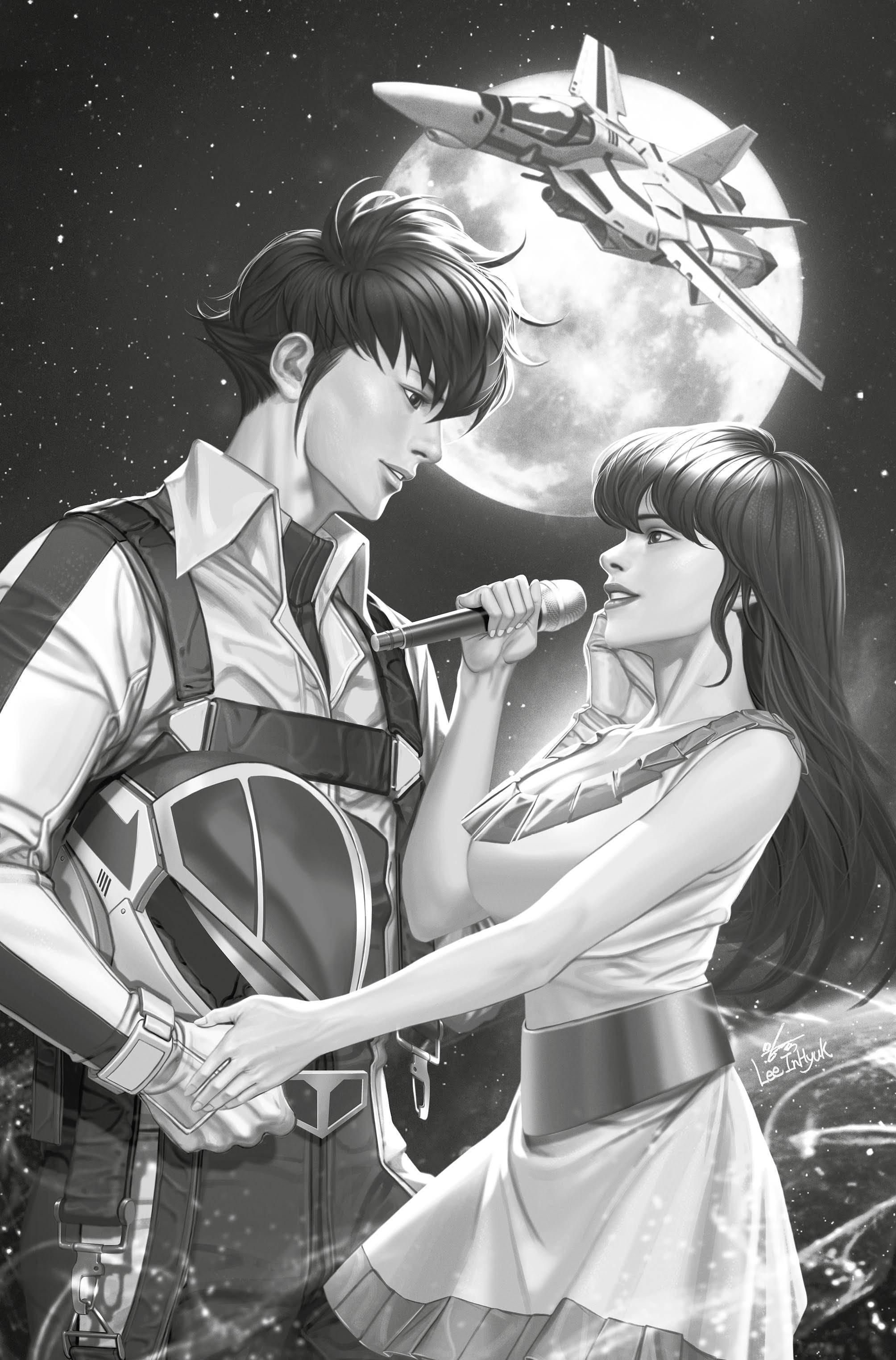 ROBOTECH RICK HUNTER (2023) #1 CVR H 10 COPY INCV LEE VIRGIN B&W INKS - Kings Comics