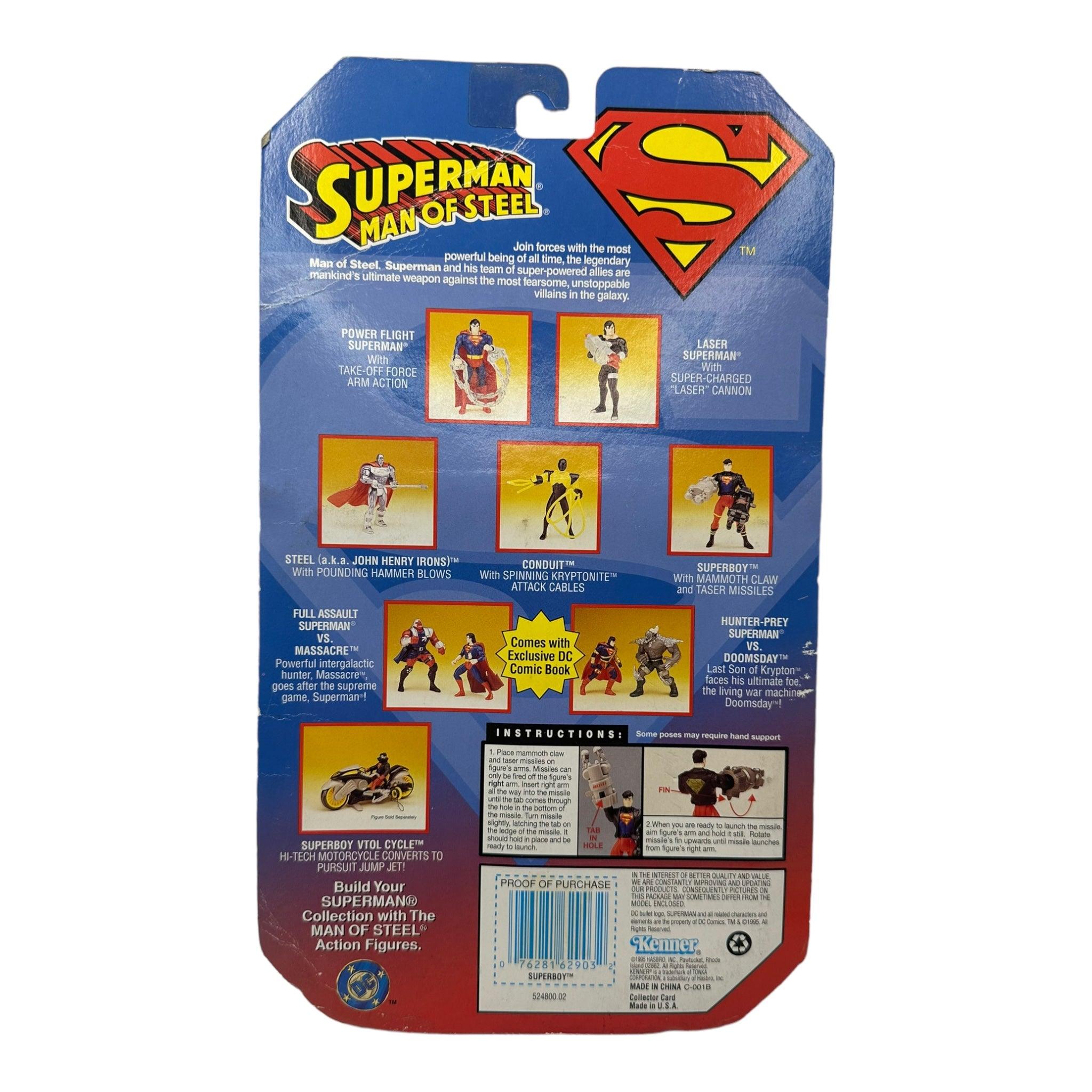 1995 KENNER SUPERMAN MAN OF STEEL SUPERBOY AF - Kings Comics