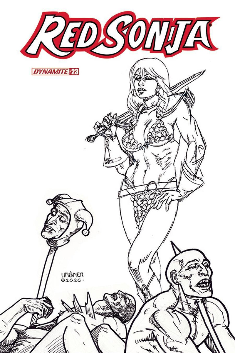 RED SONJA VOL 8 #23 15 COPY LINSNER B&W INCV