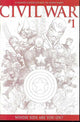 CIVIL WAR (2006) #1 75 COPY TURNER SKETCH VAR