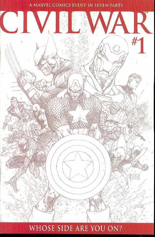 CIVIL WAR (2006) #1 75 COPY TURNER SKETCH VAR
