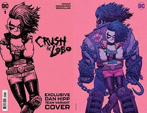 CRUSH & LOBO #1 TEAM COVER DAN HIPP FOIL CARD STOCK VAR