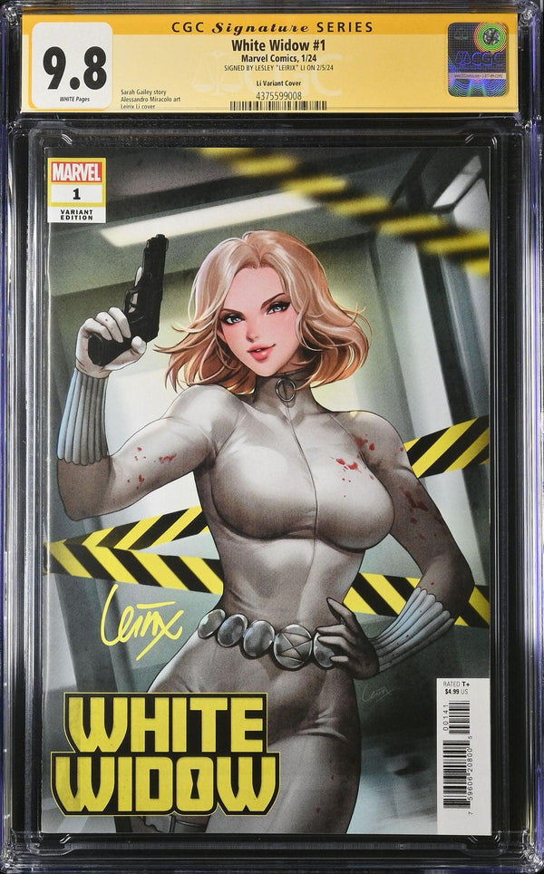 CGC WHITE WIDOW #1 LI VARIANT (9.8) SIGNATURE SERIES - SIGNED BY LESLEY "LEIRIX" LI