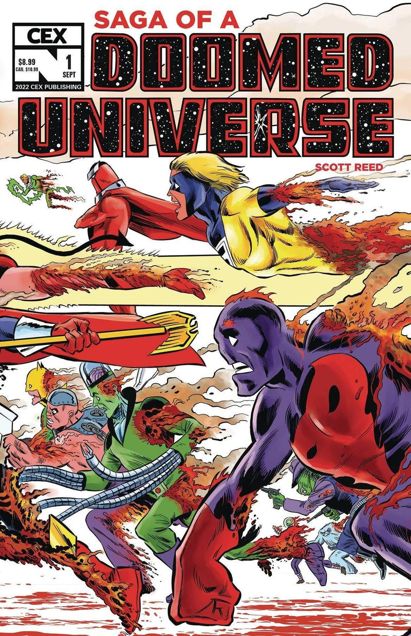 SAGA OF A DOOMED UNIVERSE #1 CVR E SCOTT REED MARVEL UNIVERSE WRAPAROUND