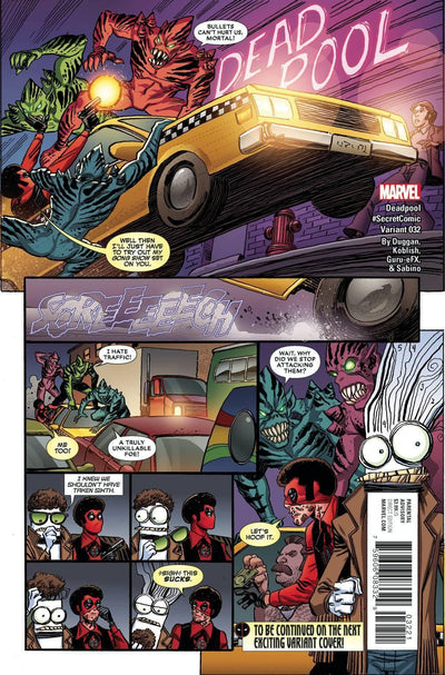 DEADPOOL VOL 5 (2016) #32 KOBLISH SECRET COMICS SE