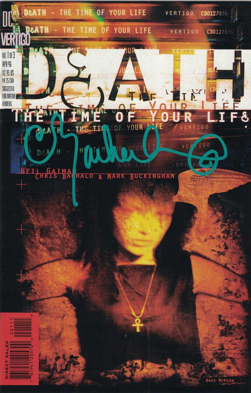 DEATH THE TIME OF YOUR LIFE (1996) #1 SIGNED BY ARTIST CHRIS BACHALO