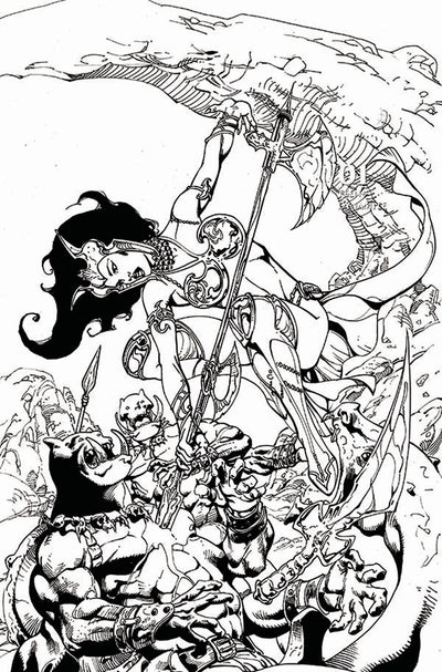 DEJAH THORIS VOL 3 #1 11 COPY CASTRO B&W VIRGIN FOC INCV