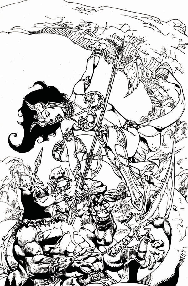 DEJAH THORIS VOL 3 #1 11 COPY CASTRO B&W VIRGIN FOC INCV