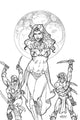 DEJAH THORIS VOL 3 #2 21 COPY LINSNER B&W VIRGIN FOC INCV