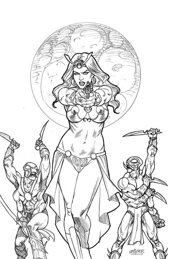 DEJAH THORIS VOL 3 #2 21 COPY LINSNER B&W VIRGIN FOC INCV