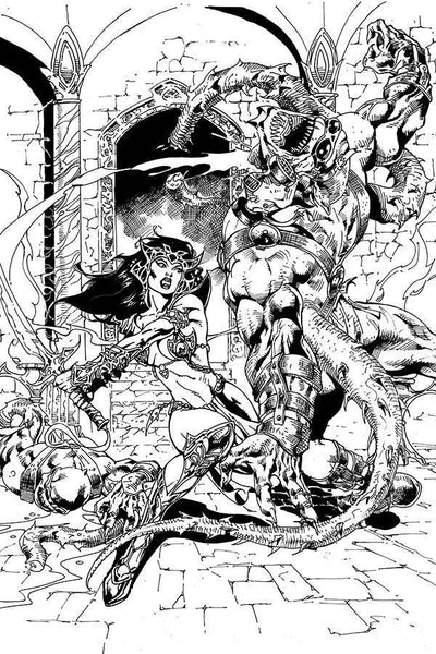 DEJAH THORIS VOL 3 #4 11 COPY CASTRO B&W VIRGIN FOC INCV