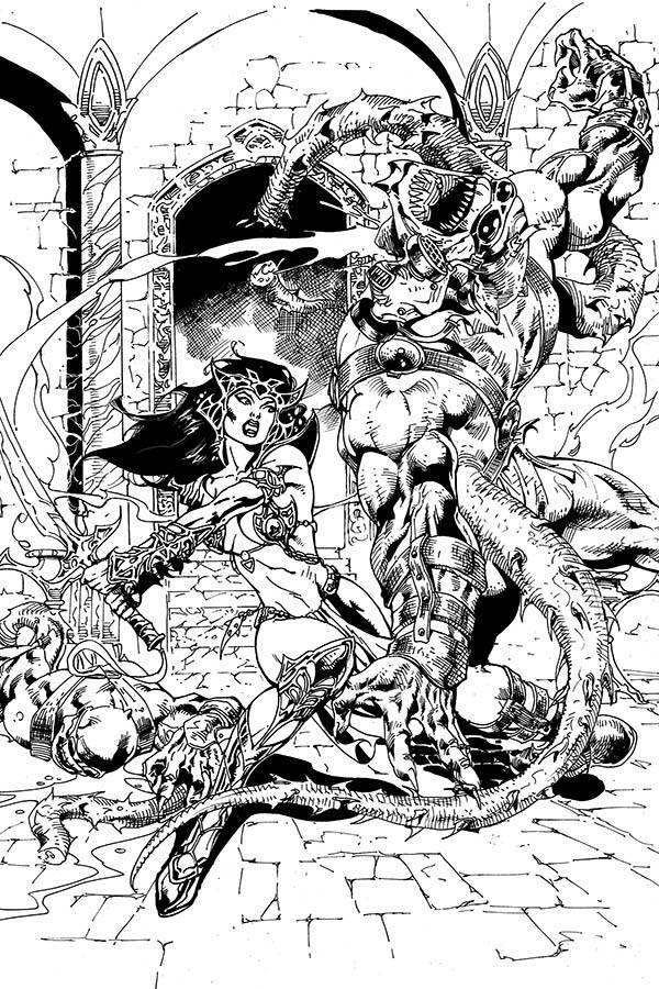 DEJAH THORIS VOL 3 #4 11 COPY CASTRO B&W VIRGIN FOC INCV