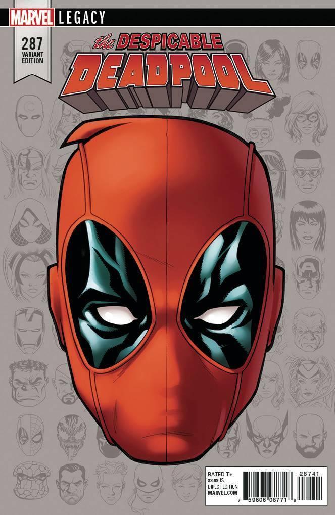 DESPICABLE DEADPOOL (2017) #287 MCKONE LEGACY HEADSHOT VAR LEG