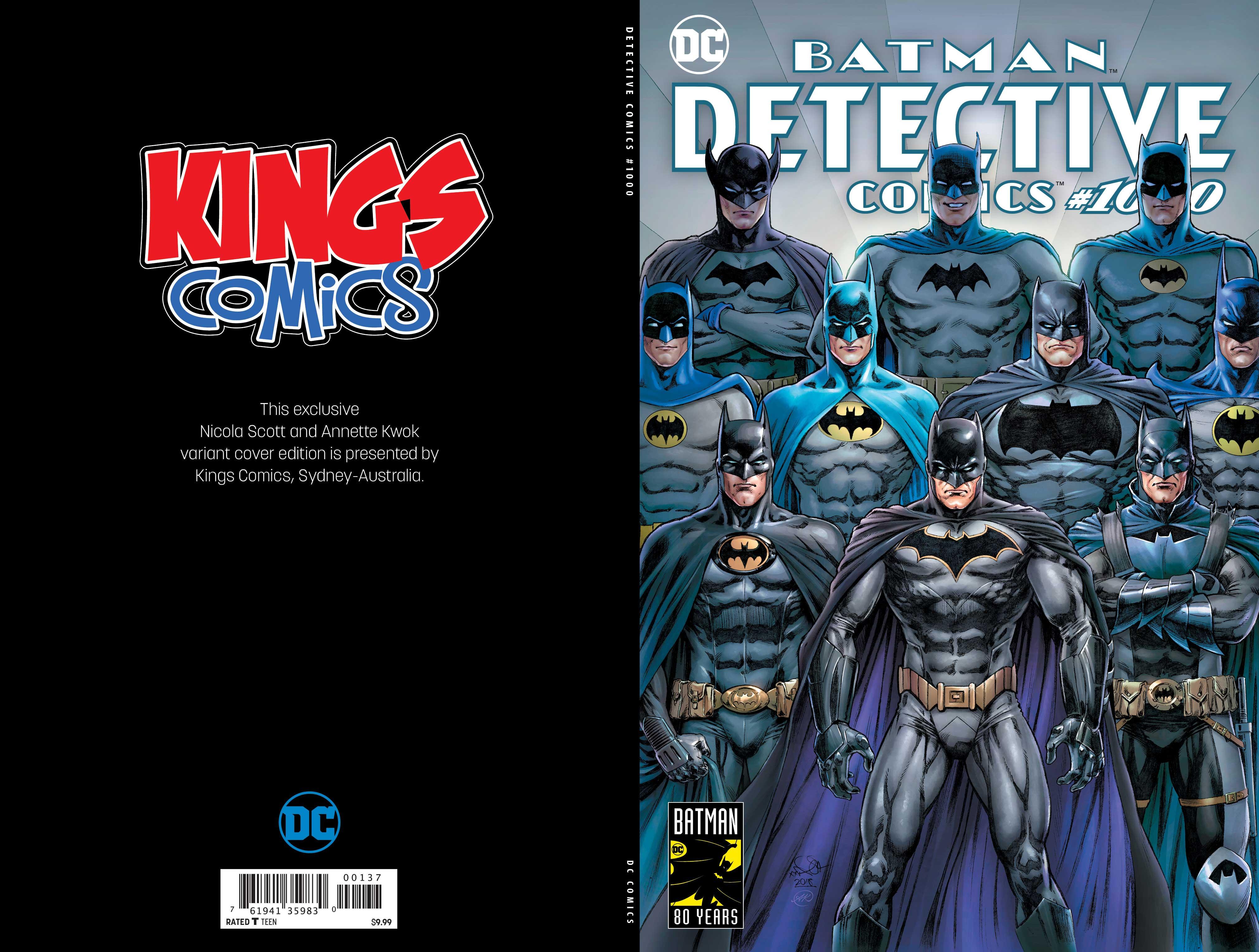 DETECTIVE COMICS VOL 2 #1000 EXCLUSIVE KINGS COMICS *SIGNED* NICOLA SCOTT VAR ED - Kings Comics