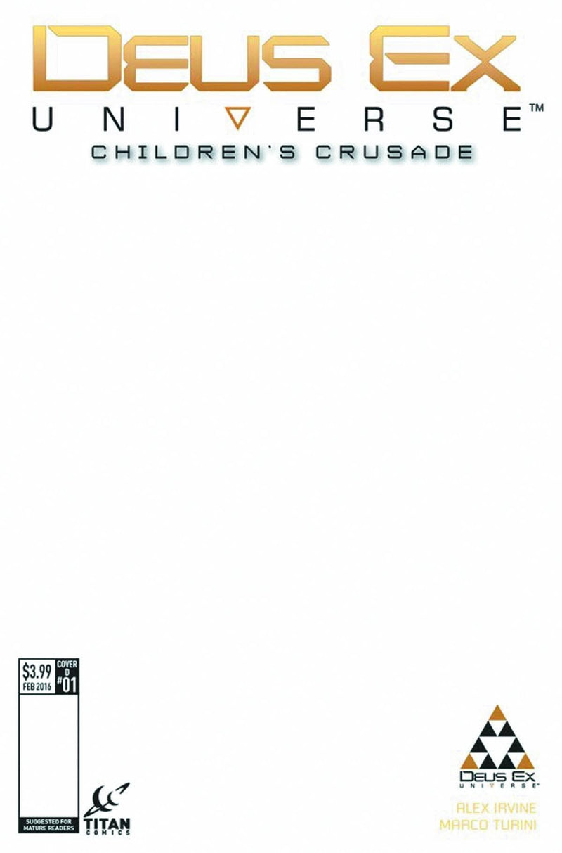 DEUS EX VOL 2 #1 BLANK SKETCH