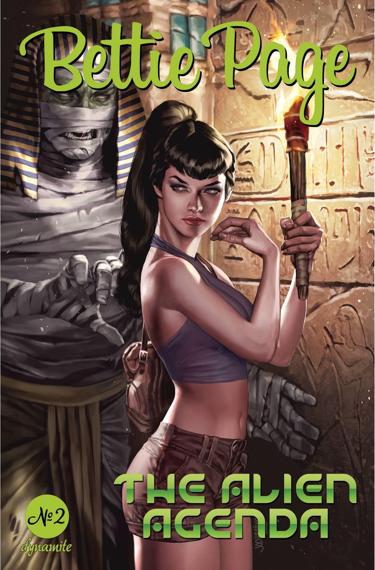 BETTIE PAGE ALIEN AGENDA #2 CVR B BURNS - Kings Comics