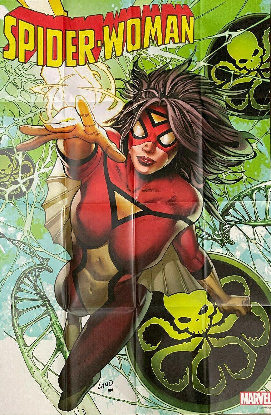 SPIDER-WOMAN VOL 7 #5 GREG LAND FOLDED PROMO POSTER - Kings Comics