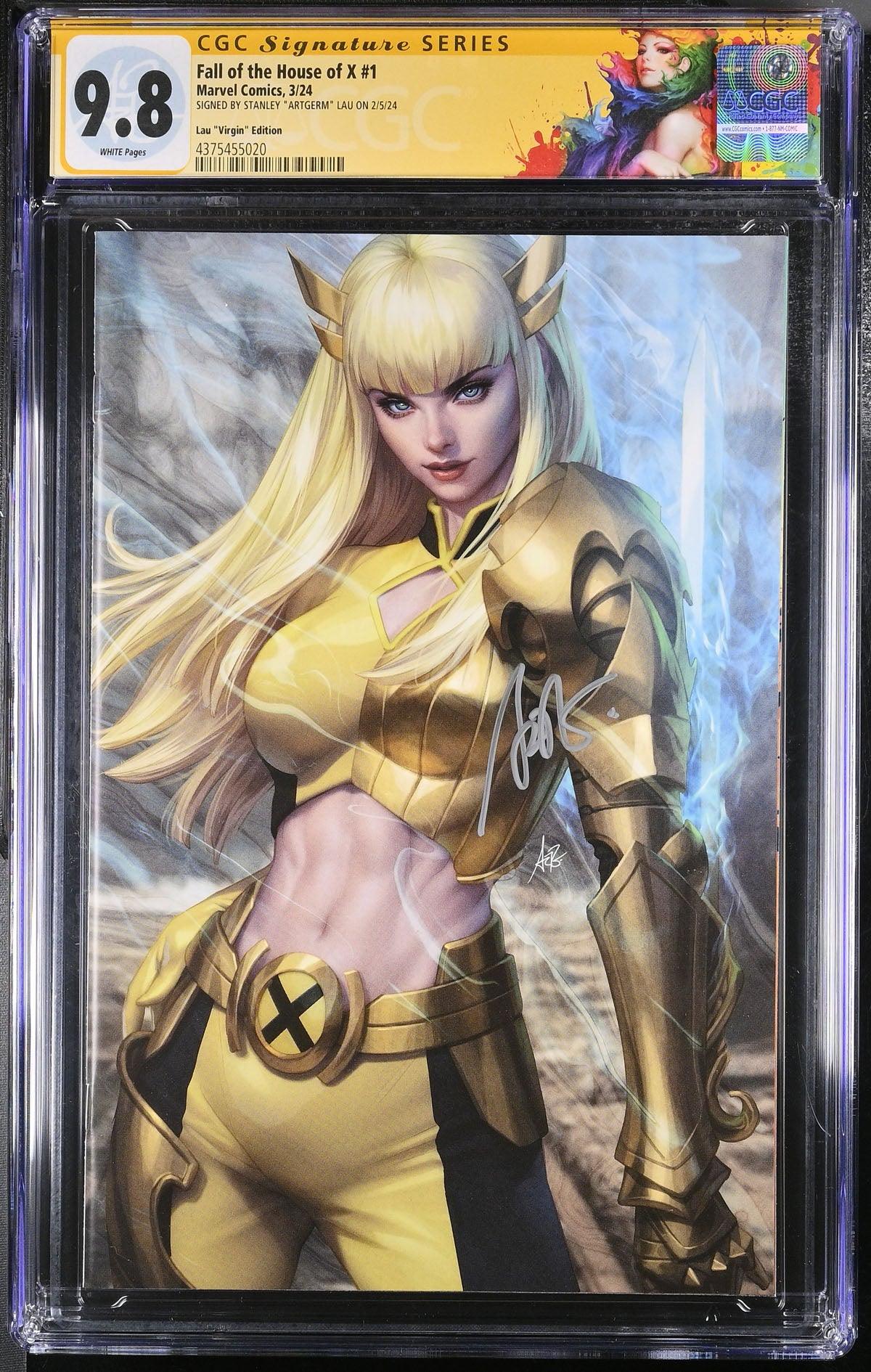 CGC FALL OF THE HOUSE OF X #1 1:50 LAU "VIRGIN" EDITION (9.8) SIGNATURE SERIES - SIGNED BY STANLEY "ARTGERM"