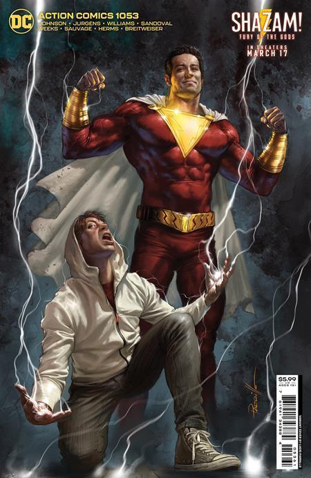 ACTION COMICS VOL 2 #1053 CVR D LUCIO PARRILLO SHAZAM FURY OF THE GODS MOVIE CARD STOCK VAR
