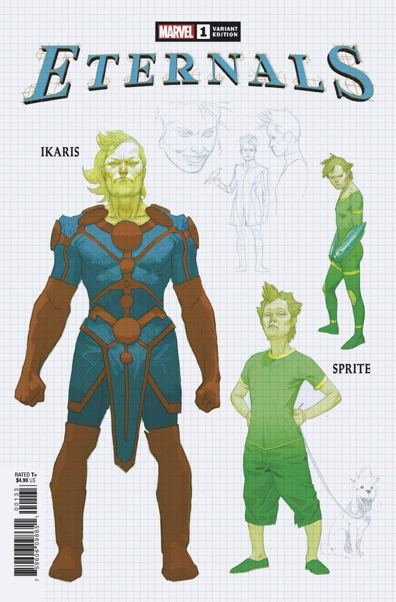 ETERNALS VOL 5 (2021) #1 RIBIC DESIGN VAR