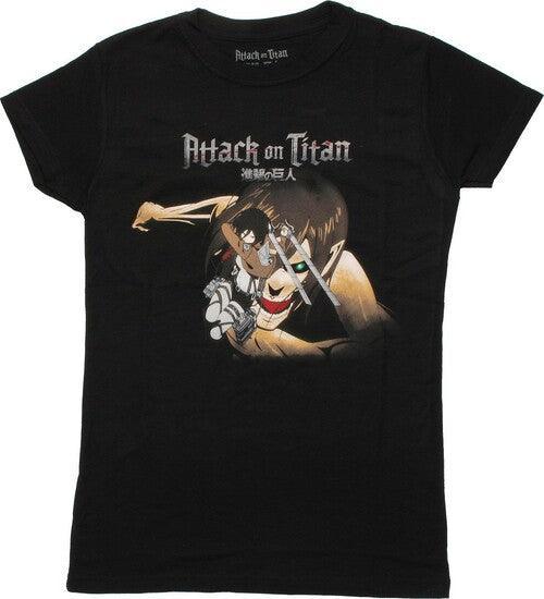 ATTACK ON TITAN MIKASA CHASE DUO LADIES T/S S - Kings Comics