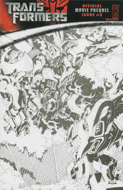 TRANSFORMERS MOVIE PREQUEL PRIME DIRECTIVE #3 10 COPY SKETCH INCV CVR