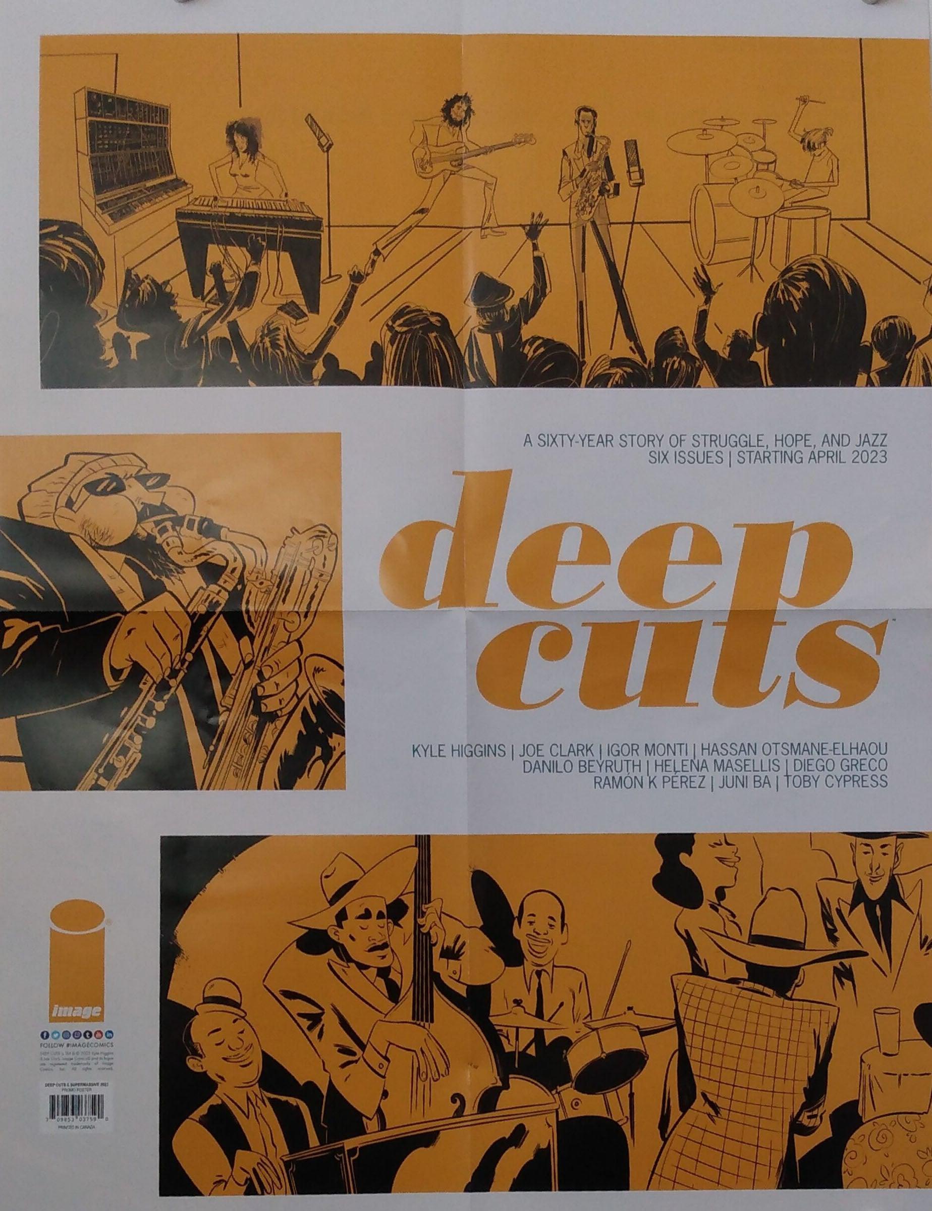DEEP CUTS / SUPERMASSIVE 2023 DOUBLE SIDED FOLDED PROMO POSTER - Kings Comics