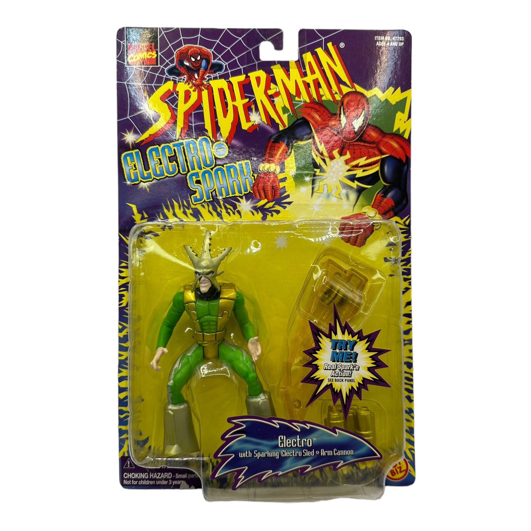 1997 TOYBIZ SPIDER-MAN ELECTRO SPARK ELECTRO (GOLD) AF - Kings Comics