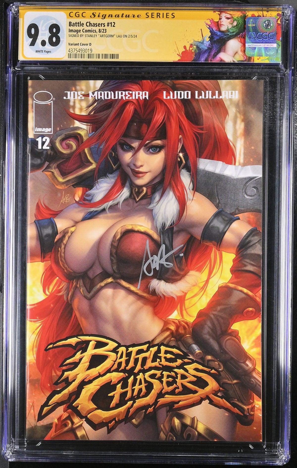 CGC BATTLE CHASERS #12 COVER D LAU VARIANT (9.8) SIGNATURE SERIES - SIGNED BY STANLEY "ARTGERM" - Kings Comics