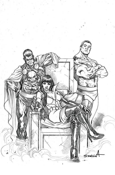 VAMPIRELLA DARK POWERS #5 11 COPY DAVILA B&W VIRGIN FOC INCV