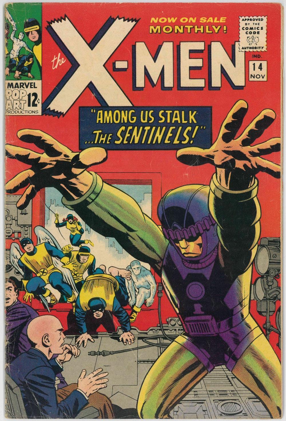 UNCANNY X-MEN (1963) #14 (VG/FN) - FIRST APPEARANCE SENTINELS - Kings Comics