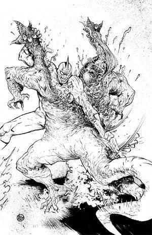 ULTRAMEGA BY JAMES HARREN #4 CVR D 10 COPY INCV B&W VIRGIN - Kings Comics