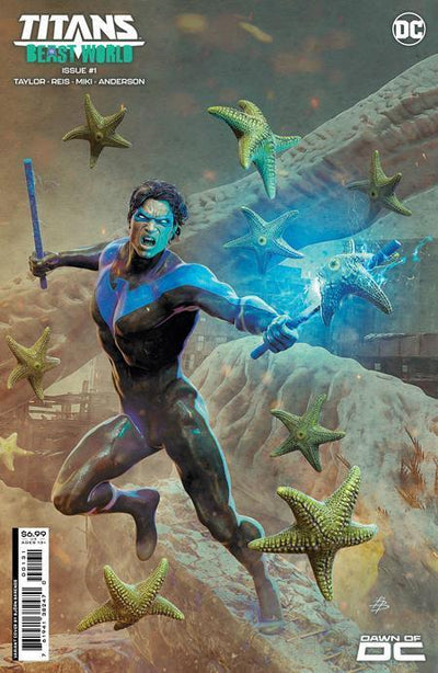 TITANS BEAST WORLD (2023) #1 CVR B BJORN BARENDS CARD STOCK VAR