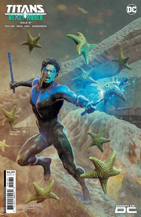 TITANS BEAST WORLD (2023) #1 CVR B BJORN BARENDS CARD STOCK VAR