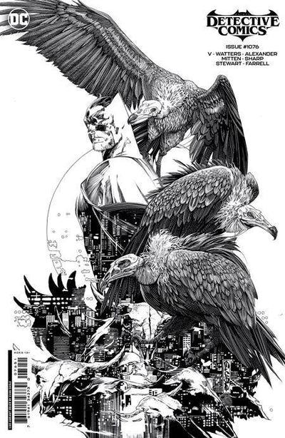 DETECTIVE COMICS VOL 2 (2016) #1076 CVR E INC 1:50 EVAN CAGLE B&W CARD STOCK VAR