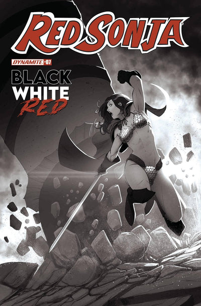 RED SONJA BLACK WHITE RED #7 CVR F 15 COPY INCV BOB Q B&W