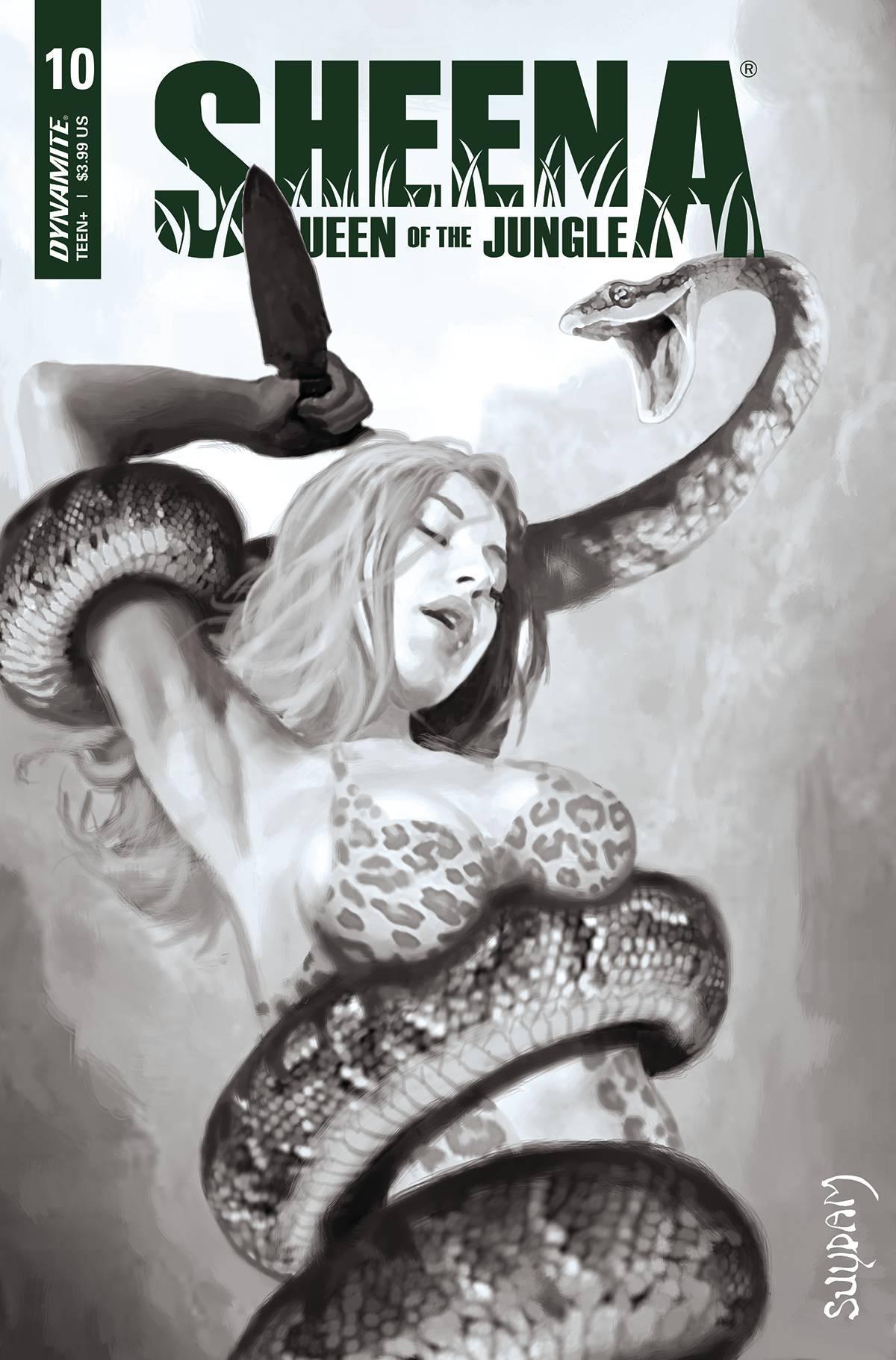 SHEENA QUEEN JUNGLE #10 CVR I 30 COPY INCV SUYDAM B&W - Kings Comics