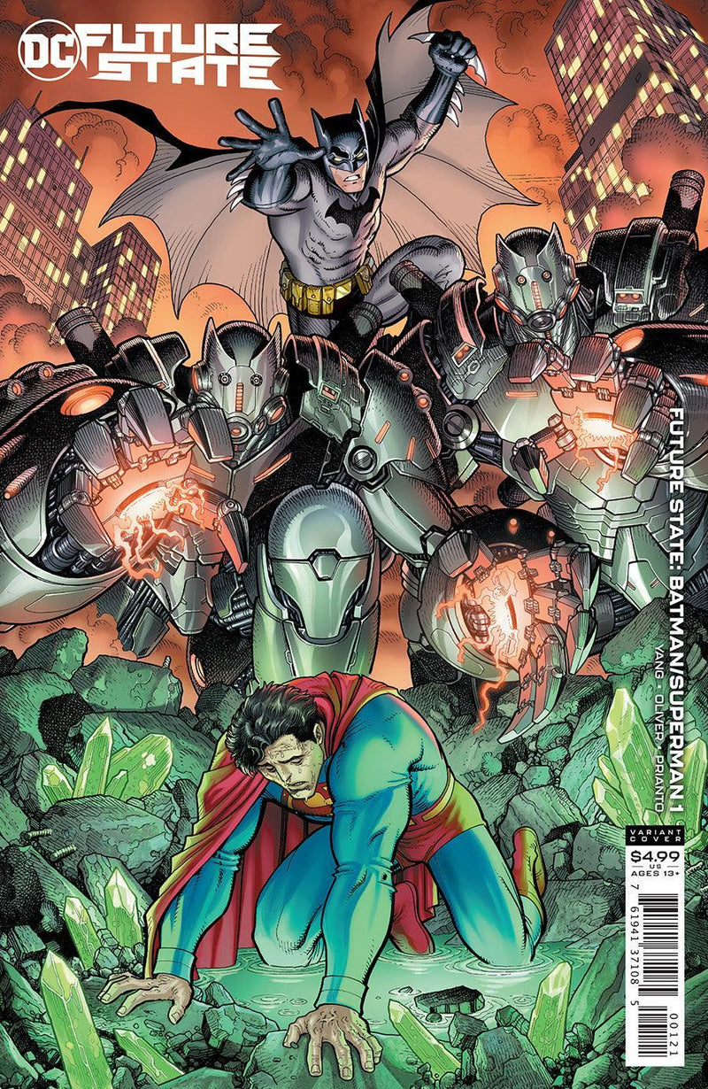 FUTURE STATE BATMAN SUPERMAN (2021) #1 CVR B ARTHUR ADAMS CARD STOCK VAR