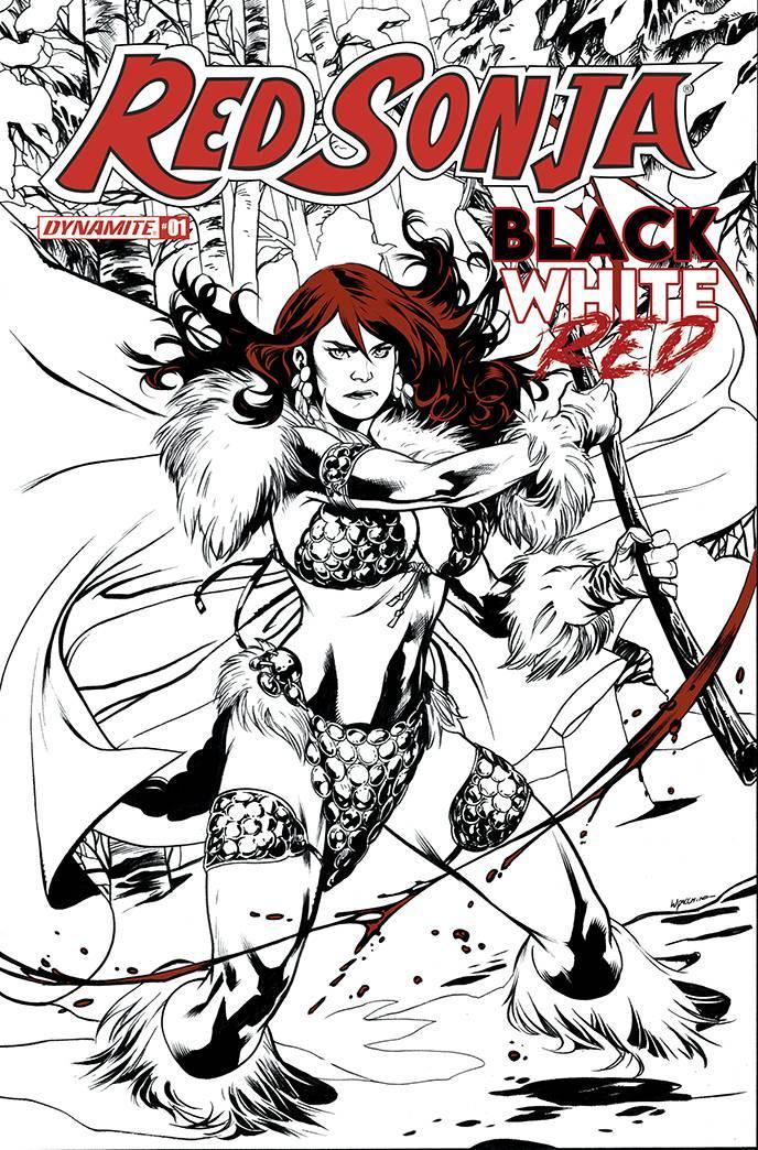 RED SONJA BLACK WHITE RED #1 CVR B LUPACCHINO