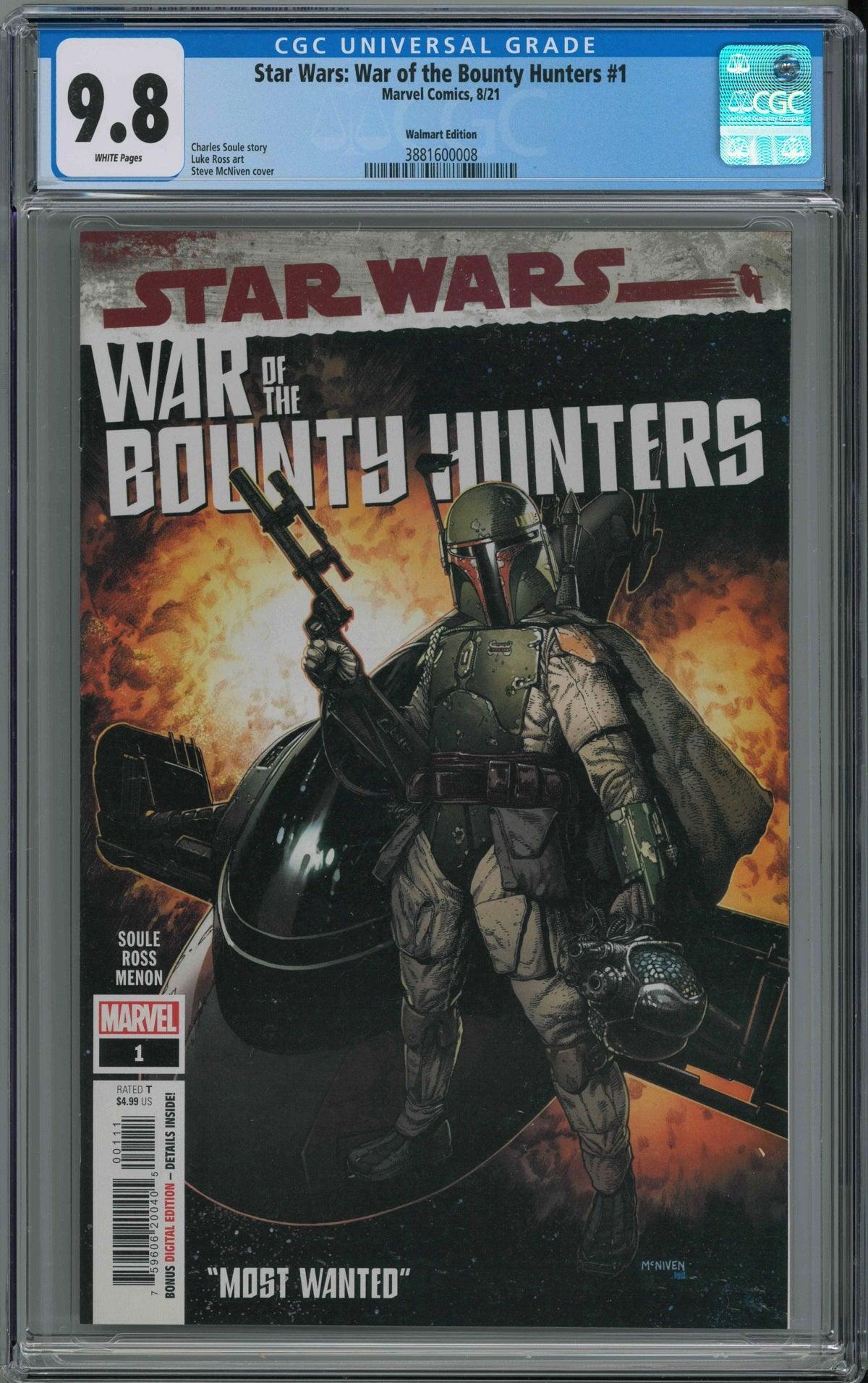 CGC STAR WARS: WAR OF THE BOUNTY HUNTERS #1 WALMART EDITION (9.8) - Kings Comics