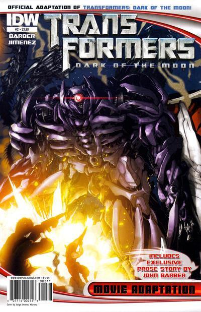 TRANSFORMERS DARK OF THE MOON MOVIE ADAPTATION #2