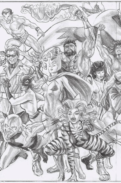 UNCANNY AVENGERS VOL 4 (2023) #1 1:100 ROSS VIRGIN SKETCH AVENGERS A VAR