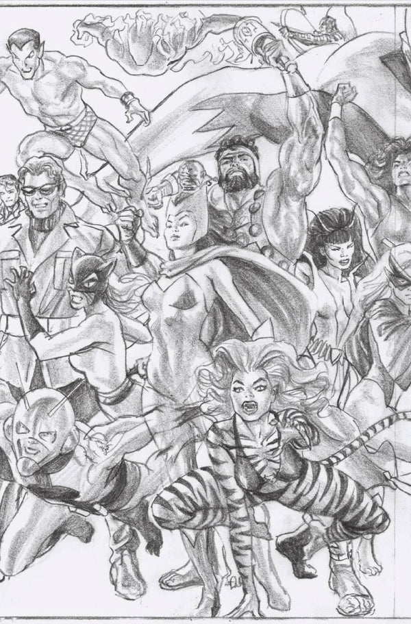 UNCANNY AVENGERS VOL 4 (2023) #1 1:100 ROSS VIRGIN SKETCH AVENGERS A VAR